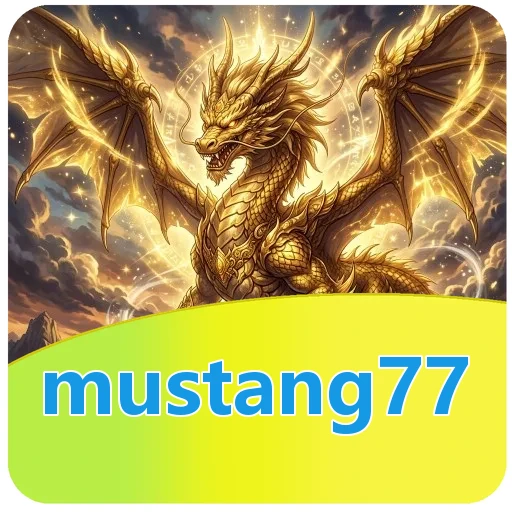 Logo mustang77 di halaman download APK
